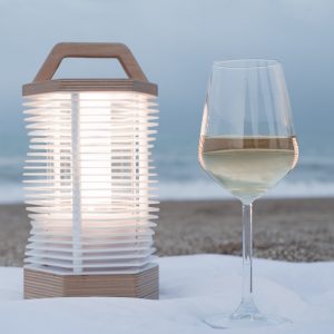 Lampada da appoggio di design con batteria ricaricabile